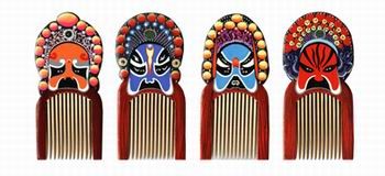 Artistic wooden comb